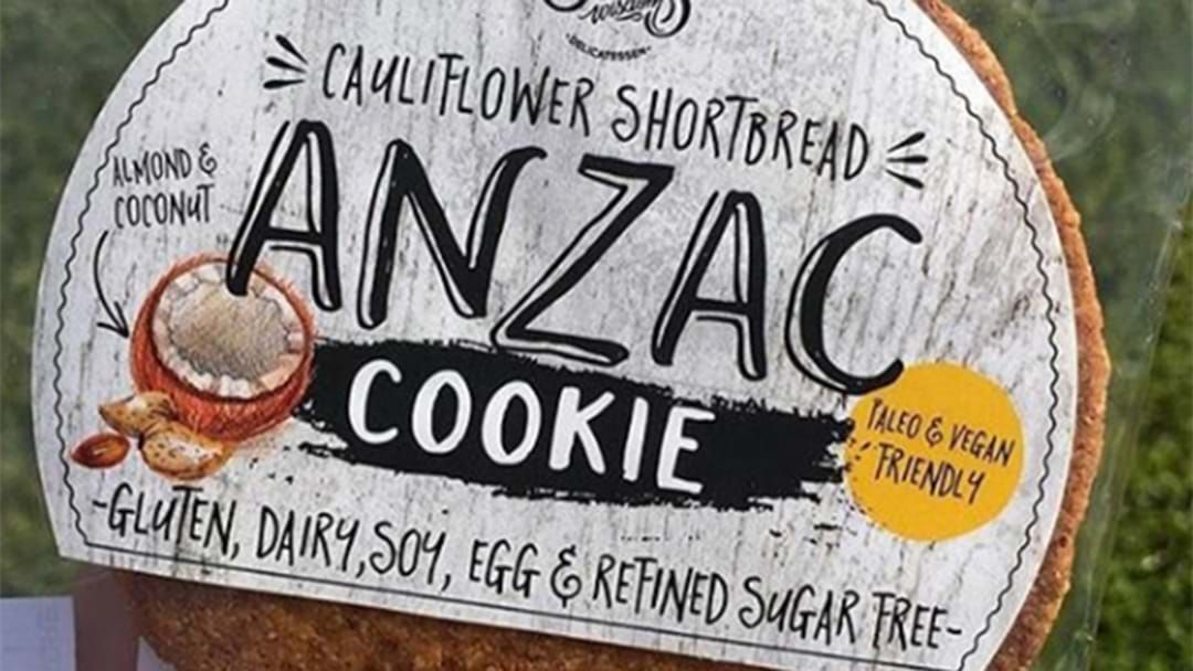 Article heading image for Sydney Health Food Shop Absolutely Copping It Over Vegan Anzac Cookie