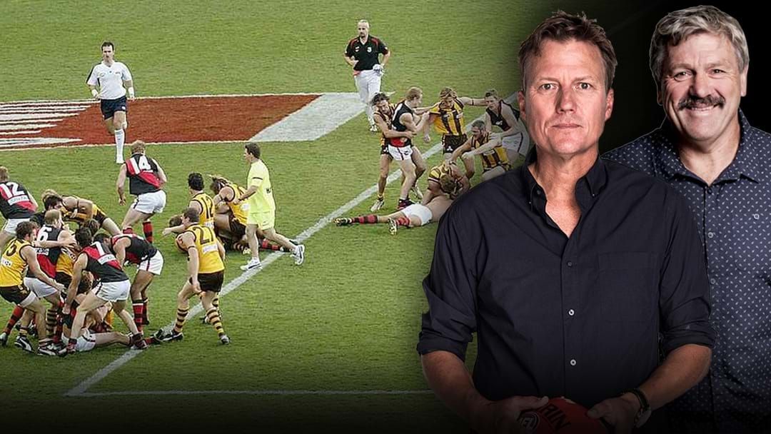 Article heading image for Triple M Footy's 25 Moments In 25 Years: Line In The Sand