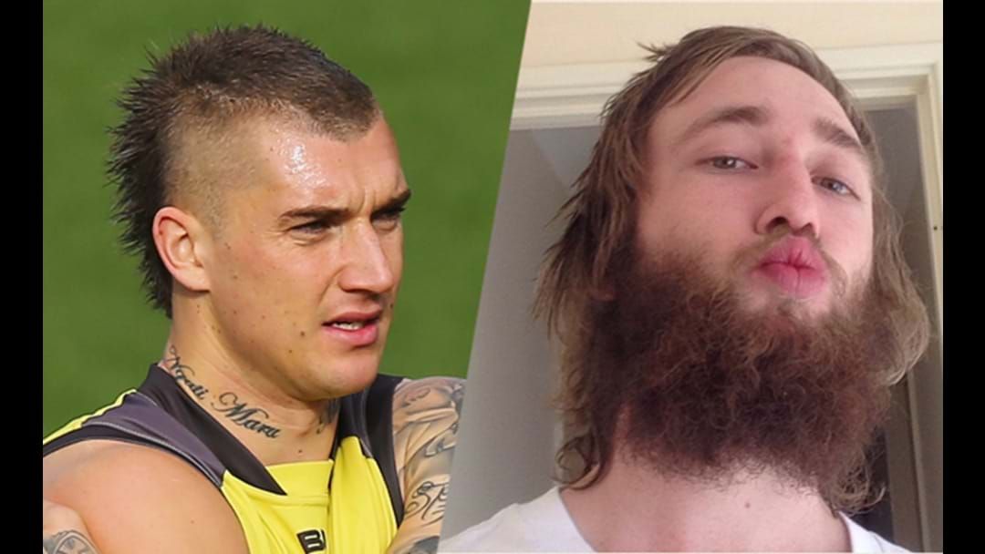 Article heading image for Man Loses Bet, Gets Dustin Martin Haircut