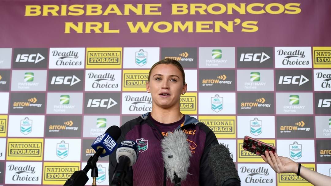 Article heading image for From The Barracks To The Broncos: Julia Robinson's NRLW Journey
