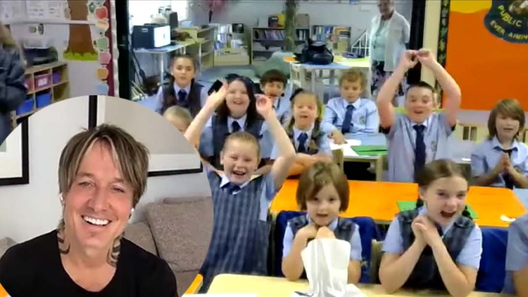 Article heading image for Keith Urban Surprises Remote NSW School With 21 Guitars!