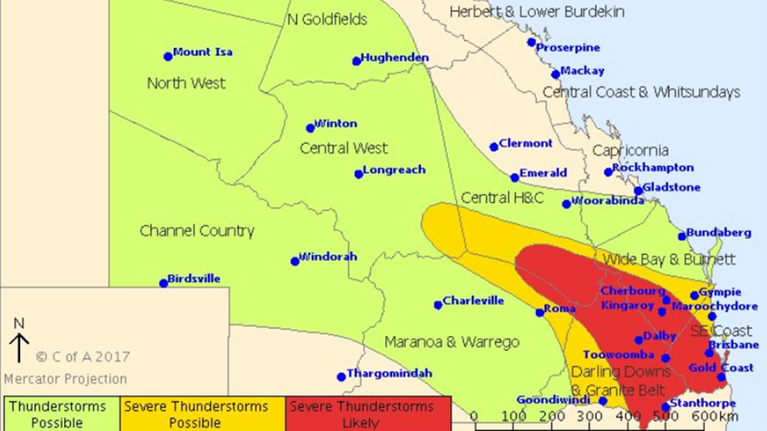 Super Cell To Bring Large Hail To South East Qld Today Triple M