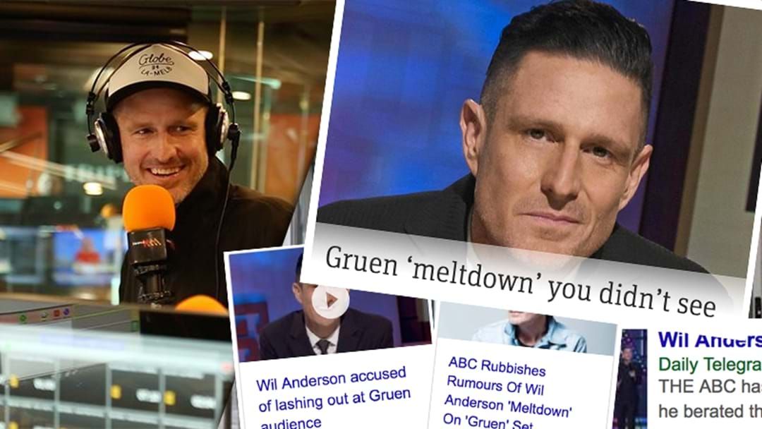 Article heading image for Wil Anderson Responds To Reports He Had A 'Meltdown'
