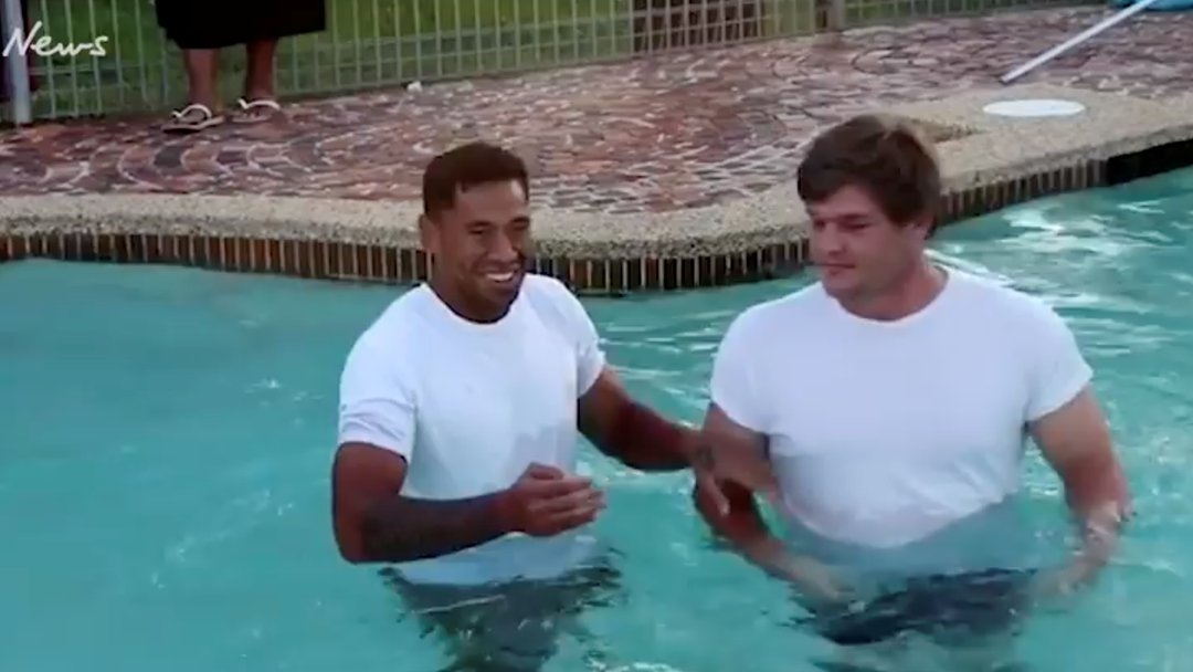 Article heading image for Video Reported To Be Israel Folau Performing Backyard Baptism Very Clearly Not Israel Folau