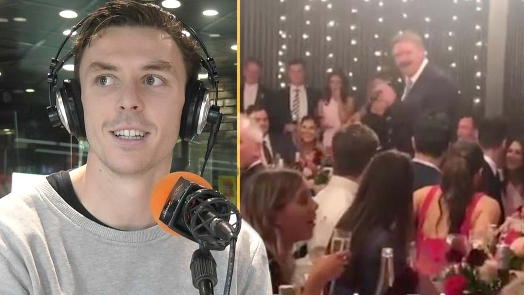 Article heading image for "WHAT THE HELL?!" | Jake Lever Gets Grilled About Having Roaming Brian At His Wedding