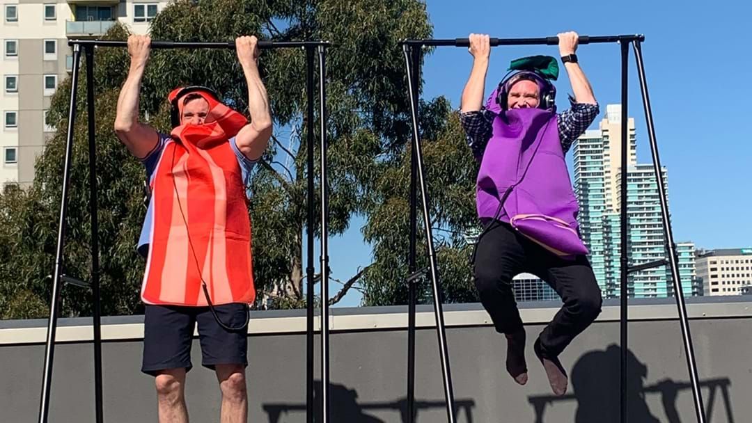 Article heading image for Hughesy VS Ed Kavalee In A Chin-Up Challenge