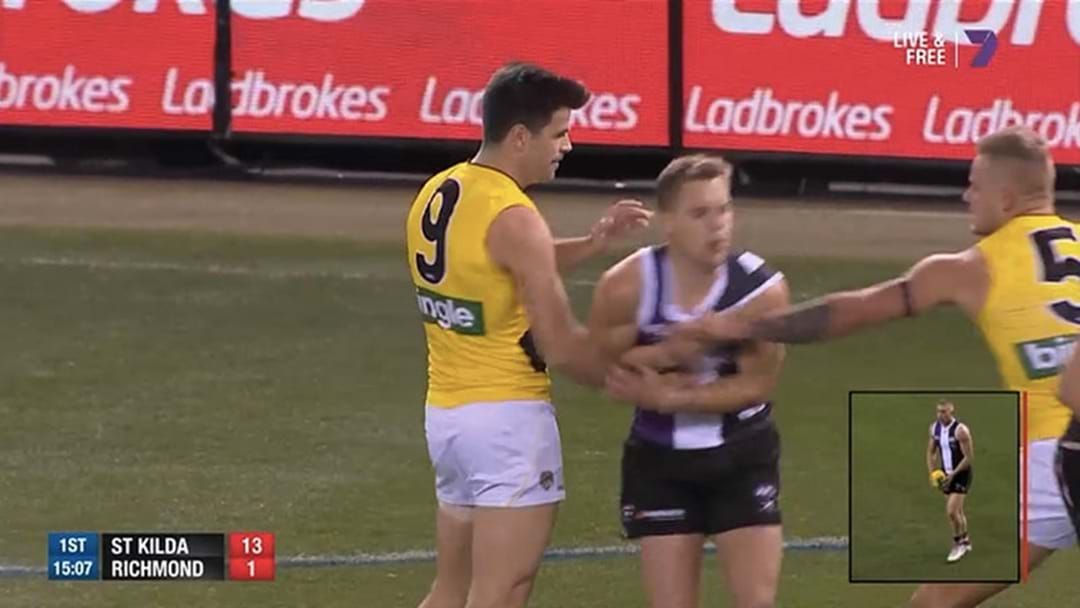 Article heading image for Trent Cotchin Reported For Gut Punch