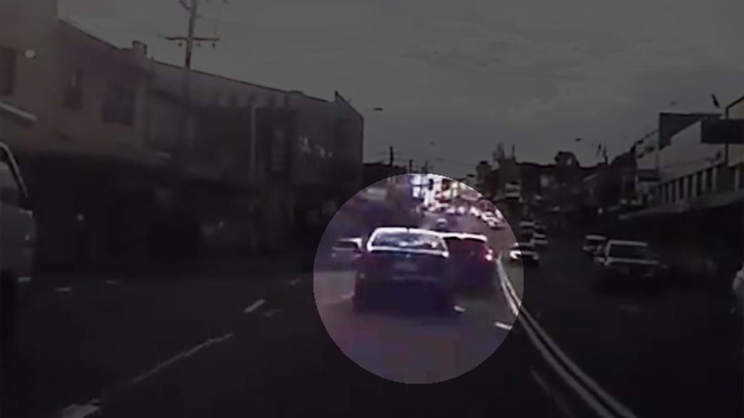 Article heading image for Dashcam Films The Dramatic Moment A Car Flips In Sydney