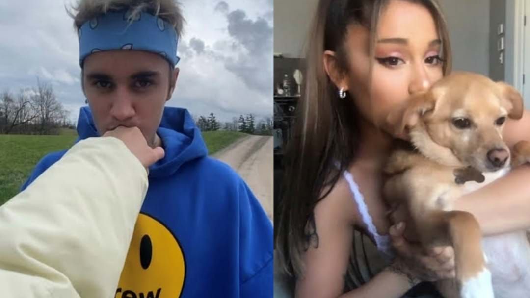 Article heading image for Ariana Grande Gets On The Wines, Shows Off New Ink And Boyfriend In Collab With Justin Bieber