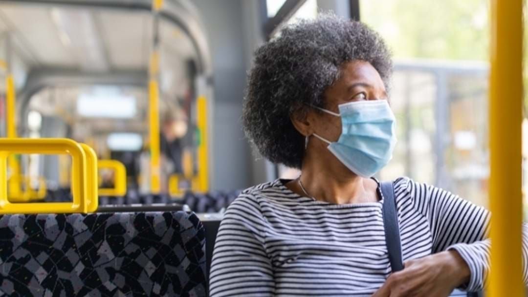 Article heading image for Victorian public transport users face fines for flouting mask rules.