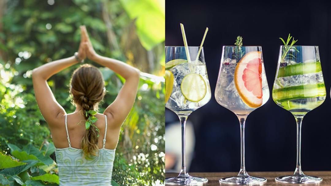 Article heading image for Gin Yoga Is Here And It's The Workout We've All Been Waiting For