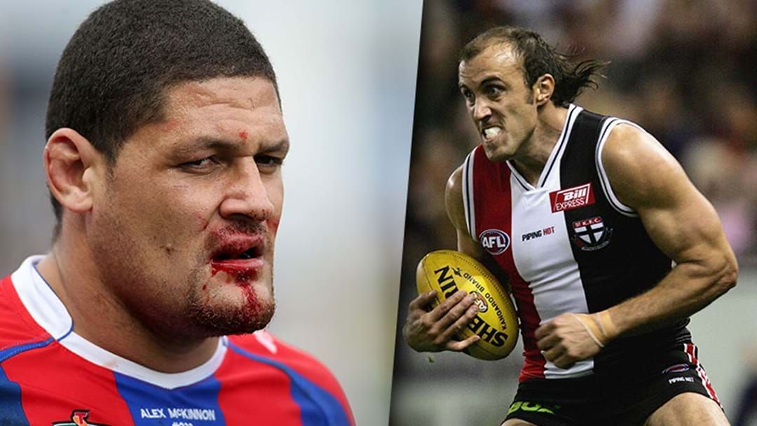 Article heading image for Joey Montagna Says The Saints Boys Wanted To Get Fraser Gehrig In A Boxing Match With Willie Mason