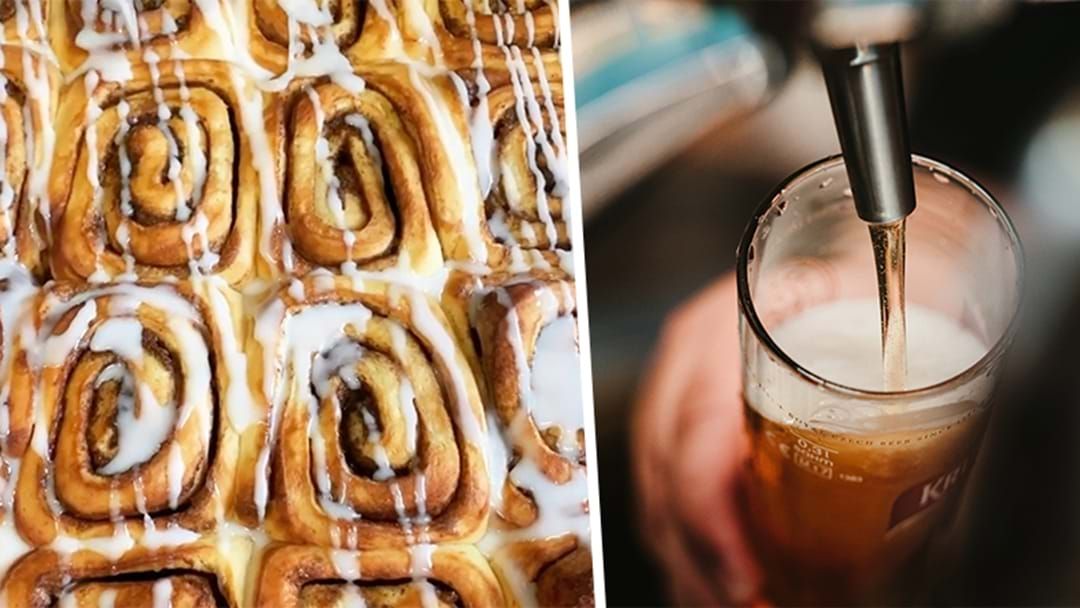 Article heading image for Run Don't Walk, These Mouth-Watering Cinnamon Scrolls Are Being Turned Into Beer