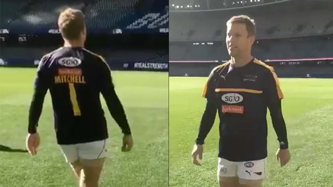 Article heading image for Sam Mitchell Nails The Most Ridiculous Trick Shots Before The Game