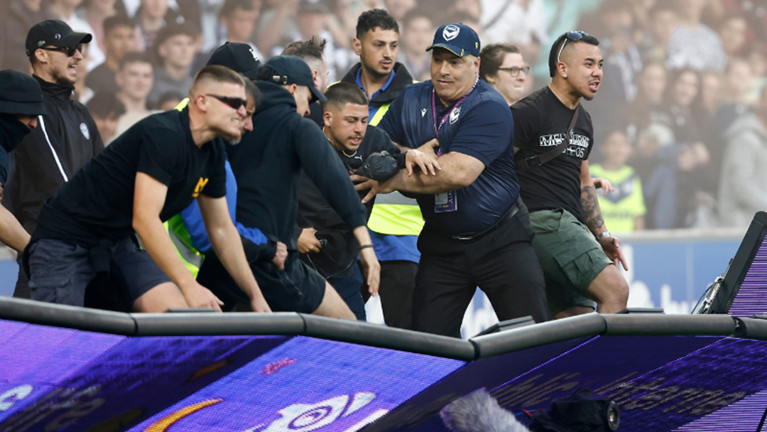Article heading image for Melbourne Victory Show Cause Issued Following Fans’ Pitch Invasion