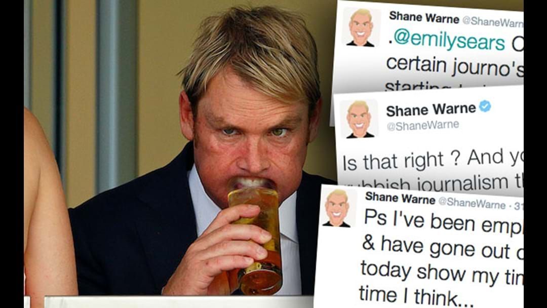 Article heading image for Warnie Threatens To Sue Channel 9