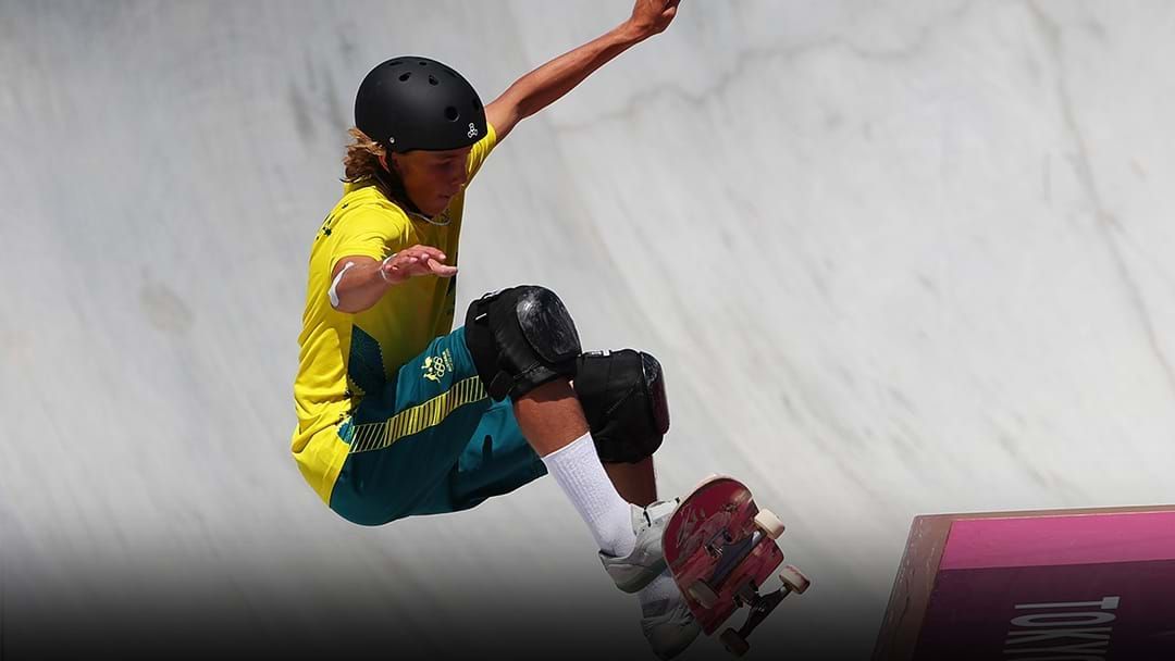 Article heading image for Aussie Teen Wins Gold In The Inaugural Skateboard Final 