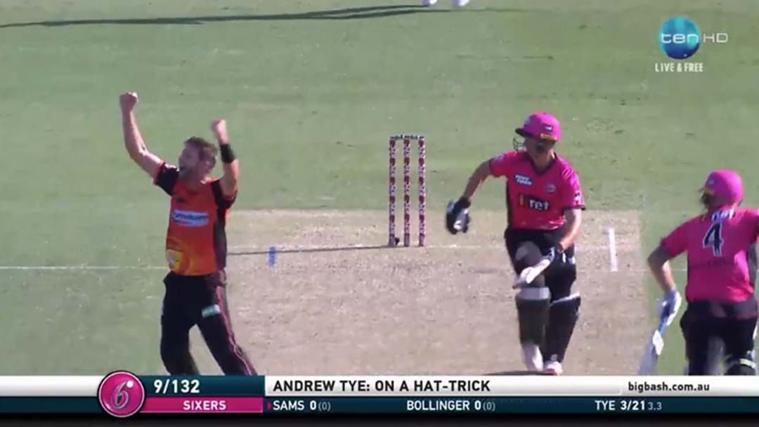 Article heading image for Andrew Tye Just Took The First Hat-Trick Of This Big Bash Season