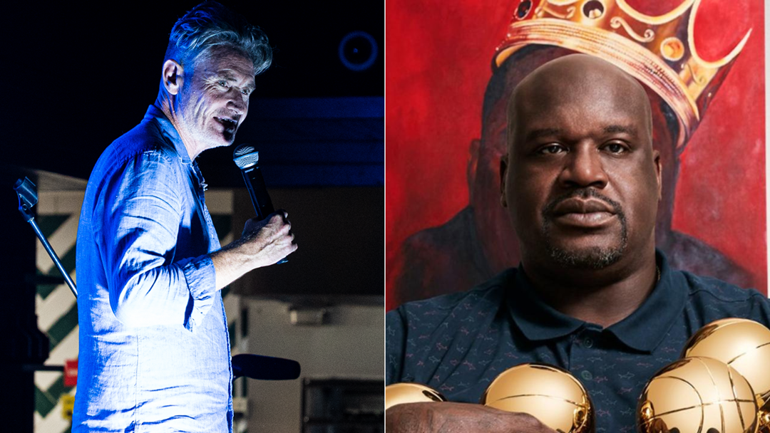 Article heading image for Hughesy Tells Us About His Humiliating Night Doing A Gig With Shaquille O'Neal!