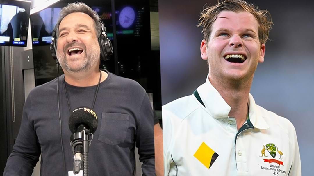 Article heading image for Mick Molloy Asks Steve Smith If He Plans To Get His Kit Off In Noosa Anytime Soon