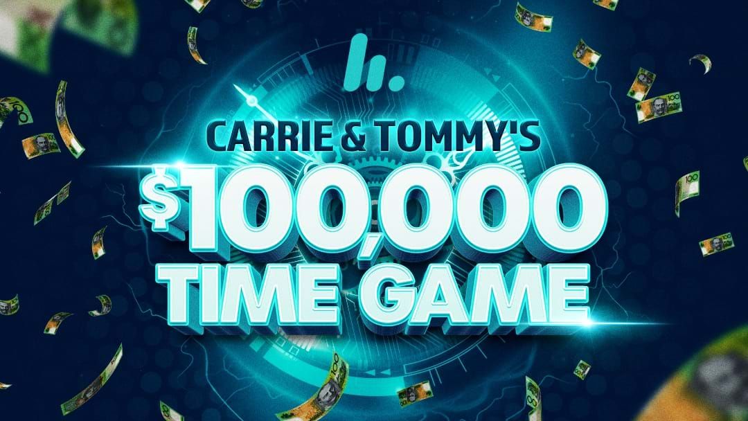  Competition heading image for Sea FM presents Carrie & Tommy's $100,000 Time Game