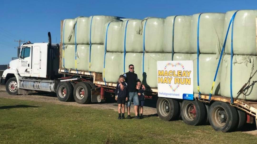 Article heading image for Kempsey Butcher getting hay to the farmers that need it most