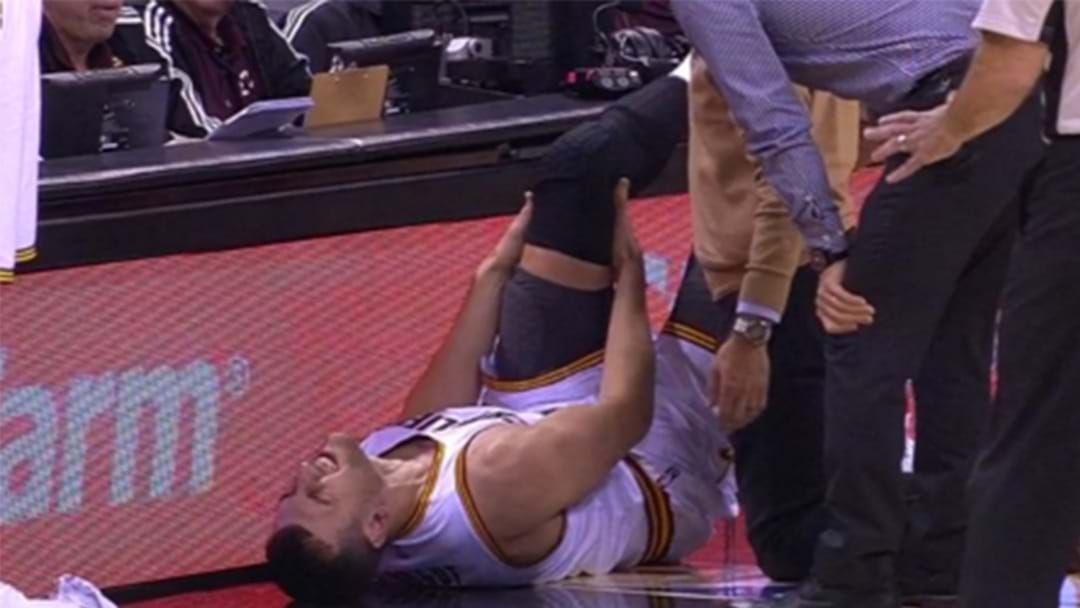 Article heading image for Andrew Bogut Injured Just Seconds Into Cavs Career