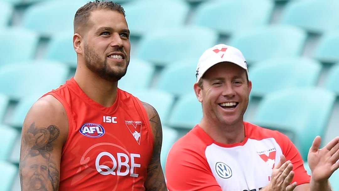 Article heading image for LISTEN | Stevie J's Hilarious Story About His Goal Kicking Bets With Buddy Franklin At Training