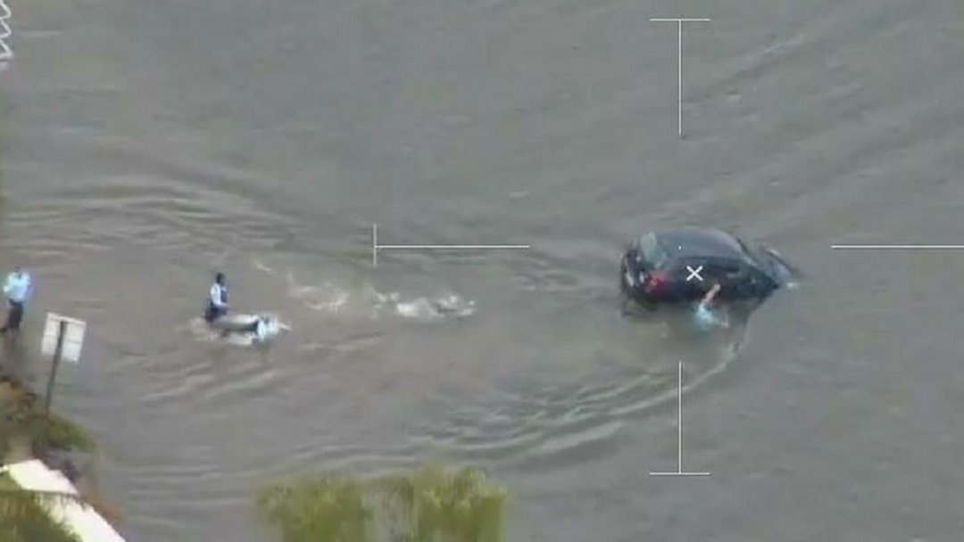 Article heading image for Incredible Footage as NSW Police Rescue Woman from Sinking Car