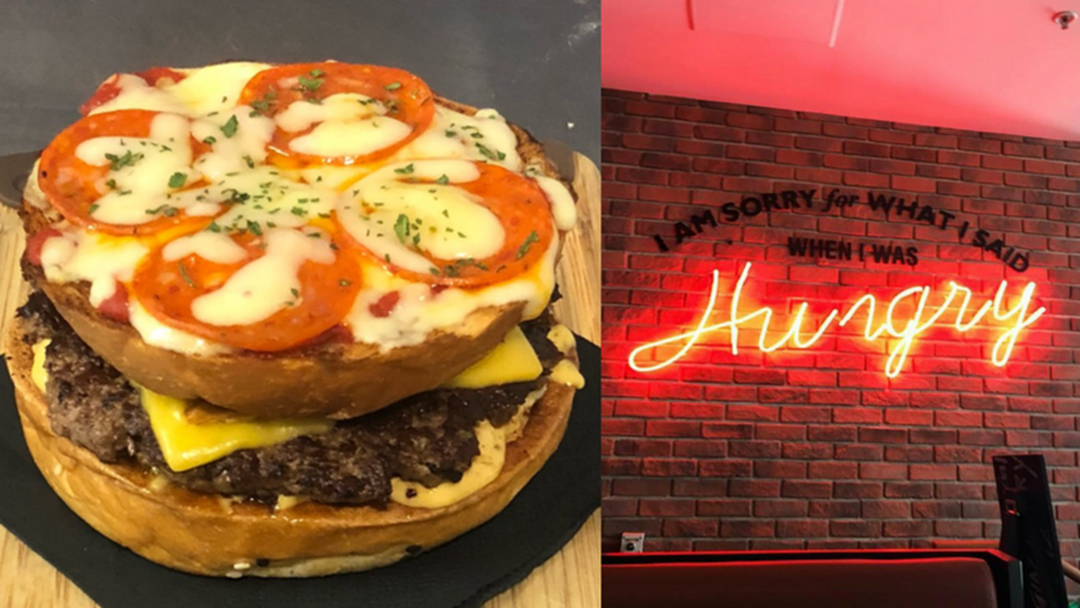 Article heading image for There's A Pizza-Burger Now Available In Surfers Paradise