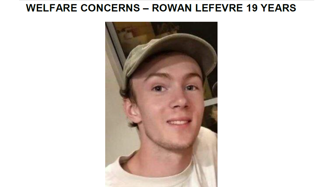 Article heading image for Rowan Lefevre has been located safe and well