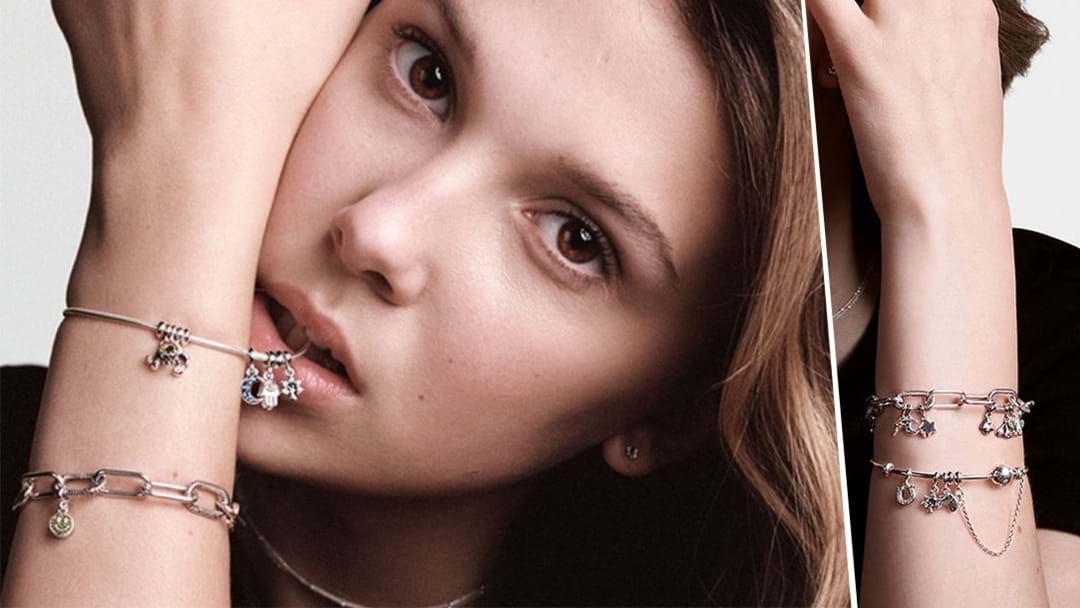 Article heading image for Pandora Just Released A ‘Millie Bobbie Brown’ Jewellery Collection!