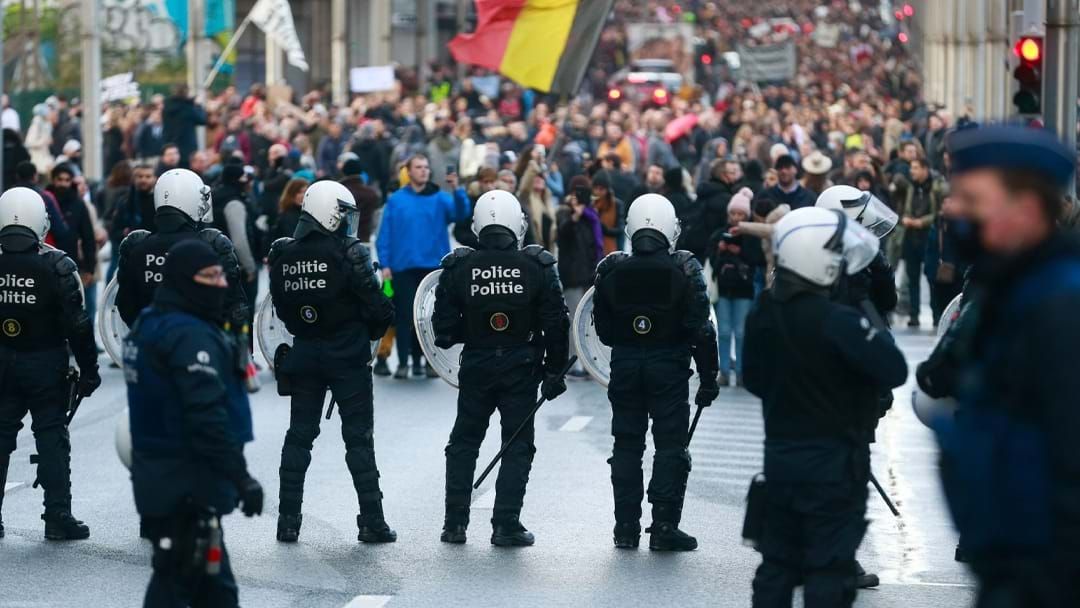 Article heading image for Riot Squads Use Tear Gas Amid Anti-Mandate Protests In Brussels 