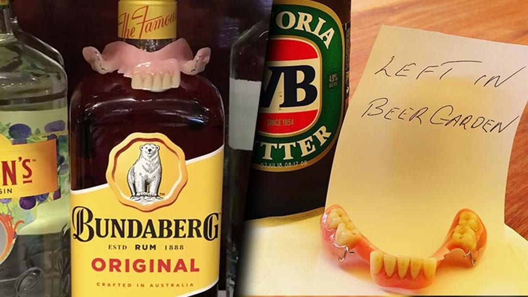 Article heading image for A Queensland Pub Used Facebook To Find The Owner Of False Teeth Left In Their Beer Garden