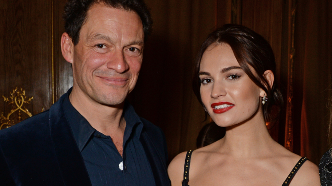 Article heading image for Lily James Left Mortified After Co-Star Dominic West Reveals He's Still Married