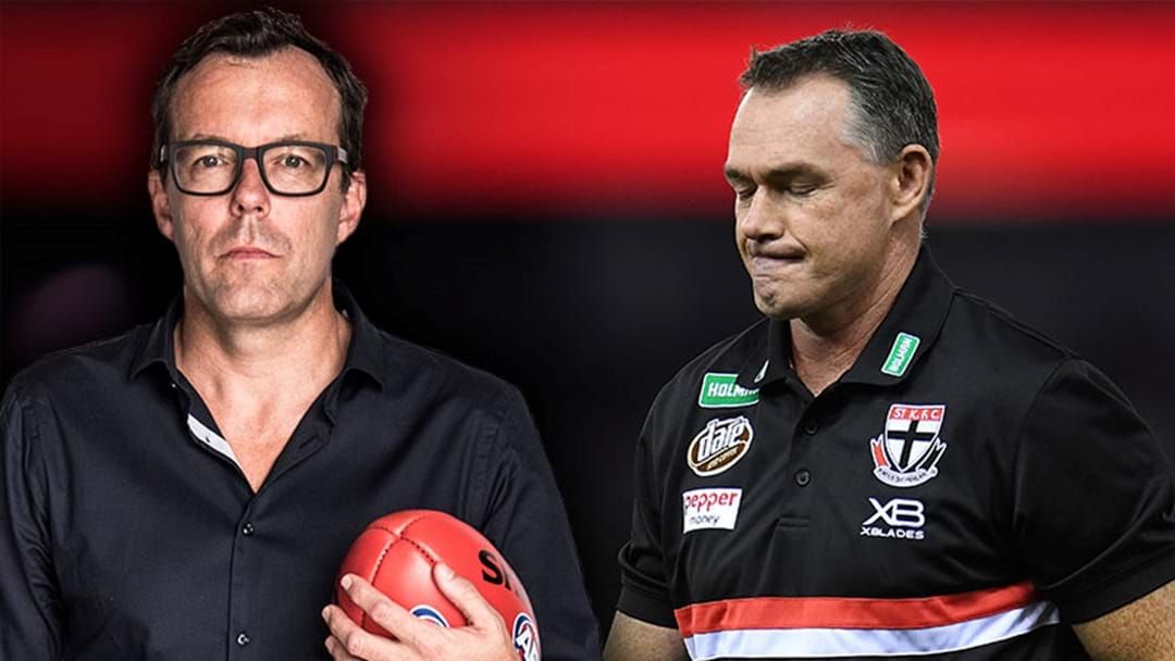 Article heading image for LISTEN | Damian Barrett Says It’s “Line Ball” Whether Alan Richardson Will Be At St Kilda Next Year