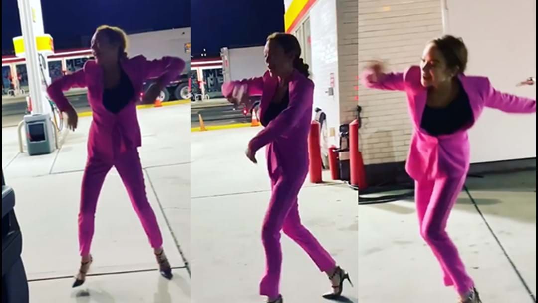 Article heading image for Lindsay Lohan Poppin' A Dance Move At A Shell Servo Is A Vibe