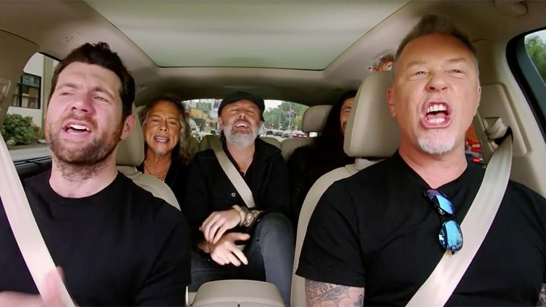 Article heading image for WATCH: Metallica Go Pop In New Carpool Karaoke 