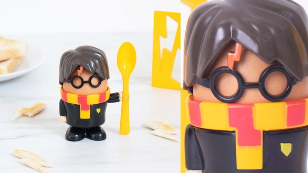 Article heading image for These Harry Potter Egg Cups Will Have Your Kid Screaming Eggs-pecto Patronum