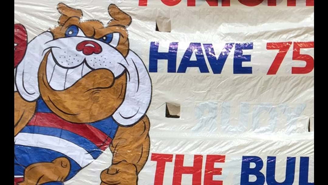 Article heading image for The Western Bulldogs Banner Has Given Hawthorn The Ultimate Sledge