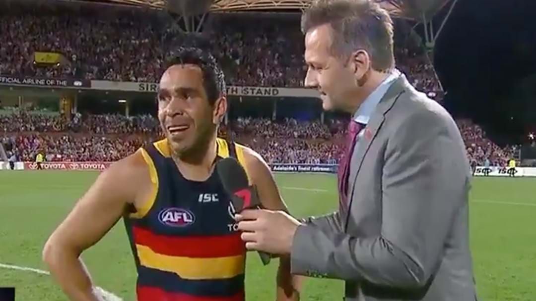 Article heading image for Eddie Betts Gives The Most Emotional Interview After The Final Siren