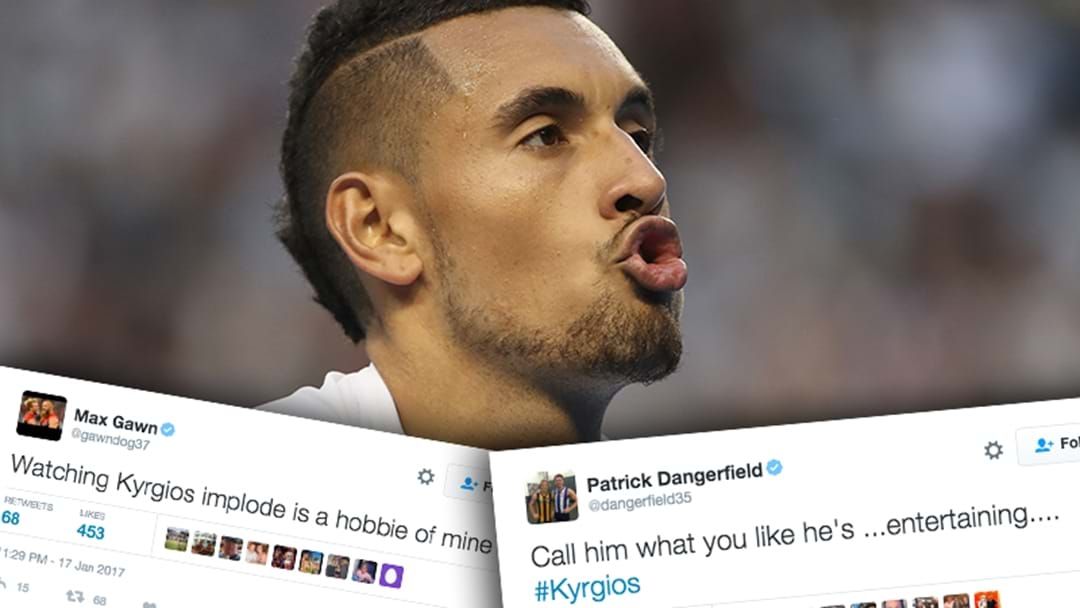 Article heading image for AFL Players React To Nick Kyrgios' Meltdown