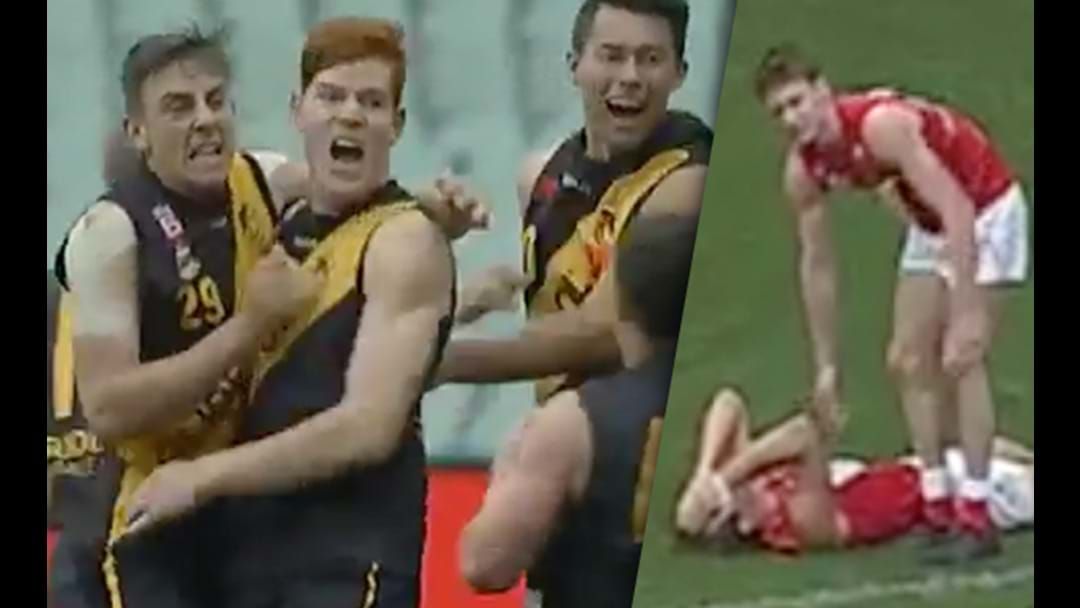 Article heading image for SANFL U18 Grand Final Ends With The Craziest After-The-Siren Kick You'll Ever Witness