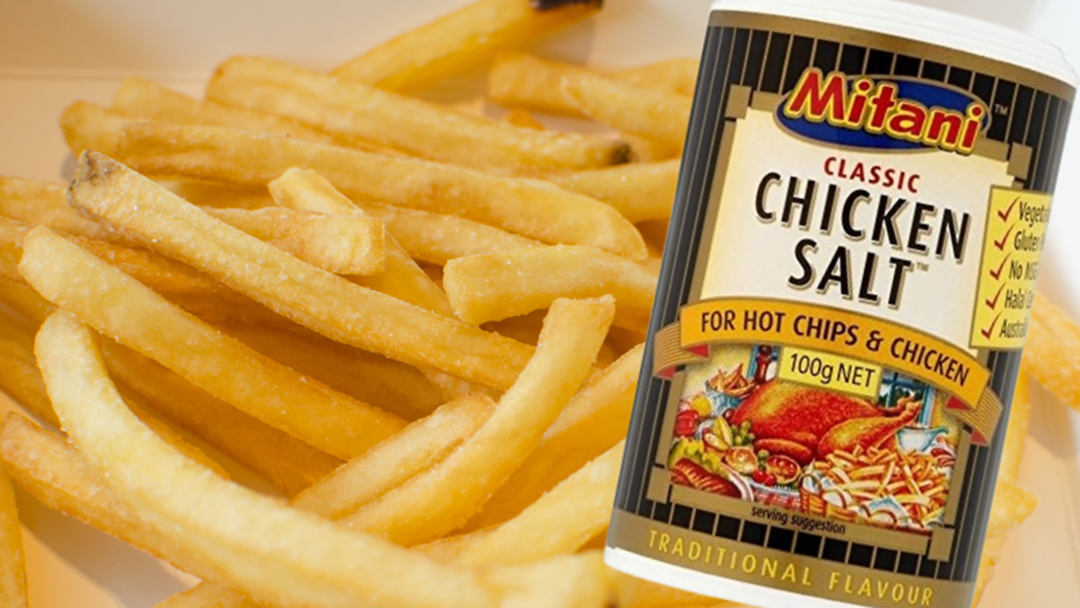 Hot chips with chicken salt