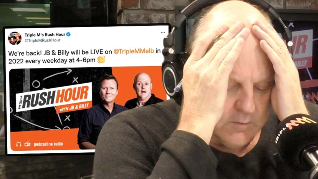 Article heading image for Todd From Barwon Heads Calls Up Triple M To ROAST Billy Over The New Timeslot!