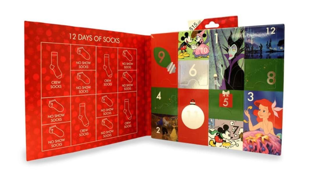 You can get a Disney Sock Advent Calendar Triple M