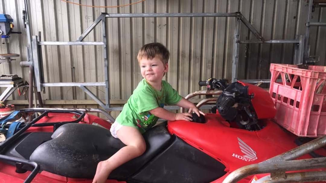 Article heading image for Body believed to be 2-year-old Ruben Scott has been found in a dam on Koolatah Station. 