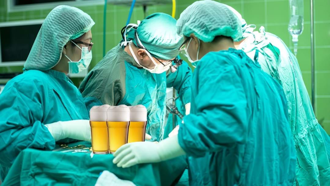 Article heading image for Doctors Save Bloke Dying Of Alcohol Poisoning... By Pumping 15 More Beers Into His Stomach