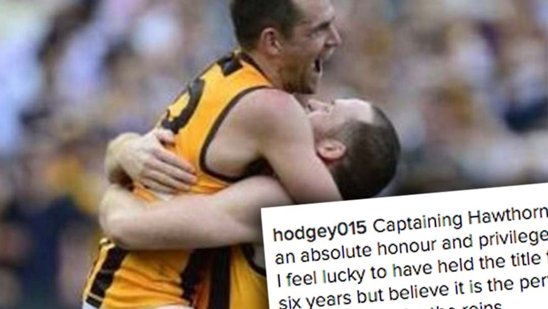 Article heading image for Luke Hodge Posts Heartfelt Message To Roughy On Instagram