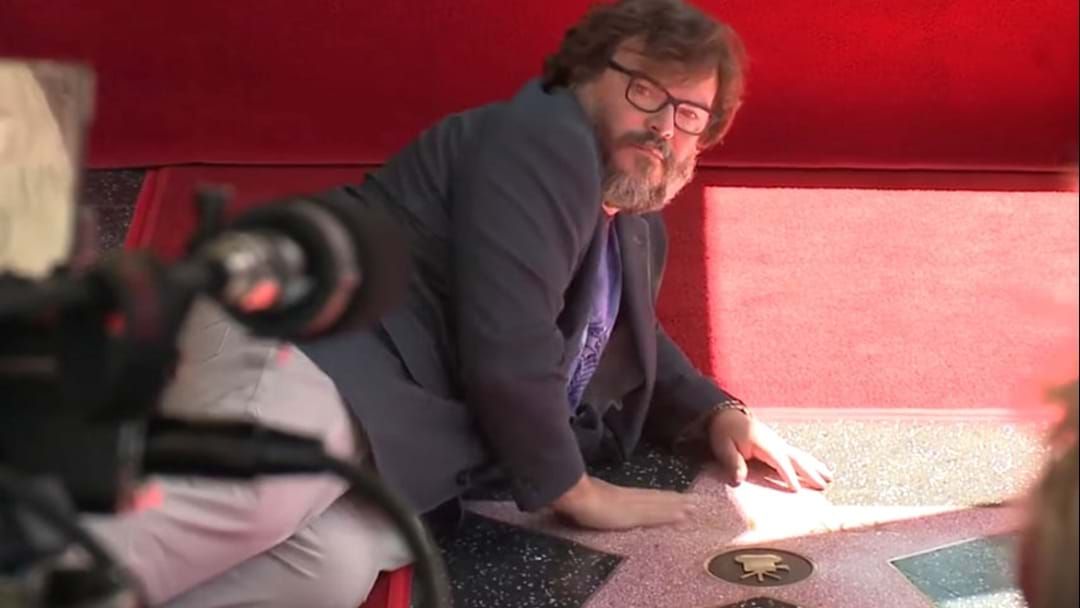 Article heading image for Jack Black Announces John Farnham Style Retirement At Hollywood Walk Of Fame Ceremony